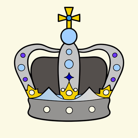 Crown icon in doodle style. Vector illustration for your designのイラスト素材