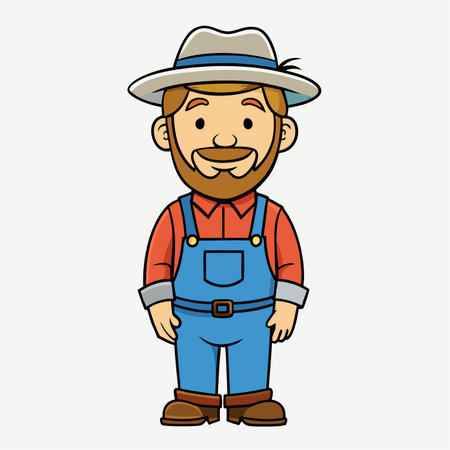 farmer avatar design, vector illustration eps10 graphic backgroundのイラスト素材