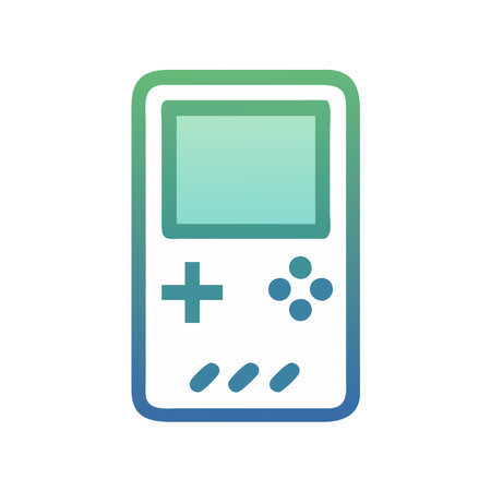 Handheld game console vector icon. Modern flat style pictogram.
