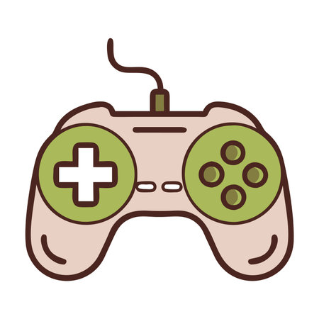video game control handle icon vector illustration design graphic flat and cartoon style