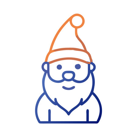 santa claus christmas related icon image vector illustration design orange colorのイラスト素材