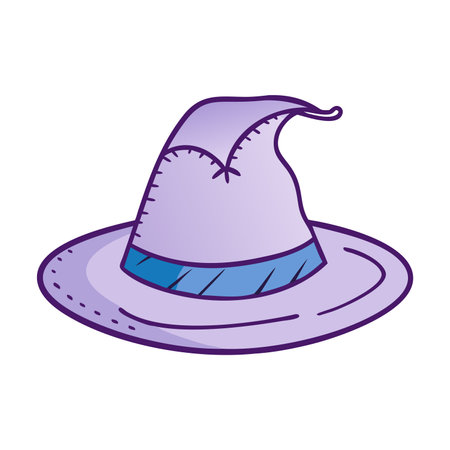 Witch hat cartoon isolated vector illustration graphic design vector illustration graphic designのイラスト素材