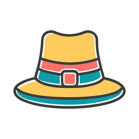 Hat icon vector isolated on white background for your web and mobile app design, Hat logo conceptのイラスト素材
