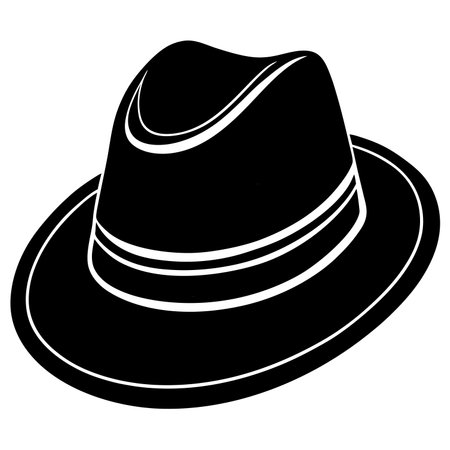 Illustration of a hat on a white background. Vector illustration.のイラスト素材