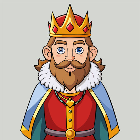 King cartoon graphic design, vector illustration eps10 web-viewのイラスト素材