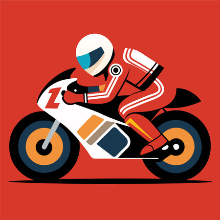 motorcycle race design, vector illustration eps10 graphic.のイラスト素材