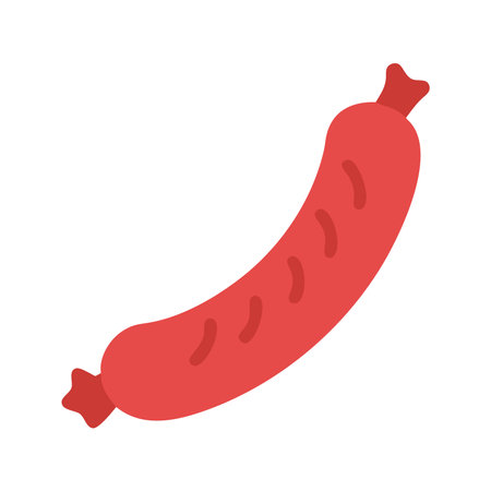 Sausage icon vector isolated on white background for your web and mobile app designのイラスト素材