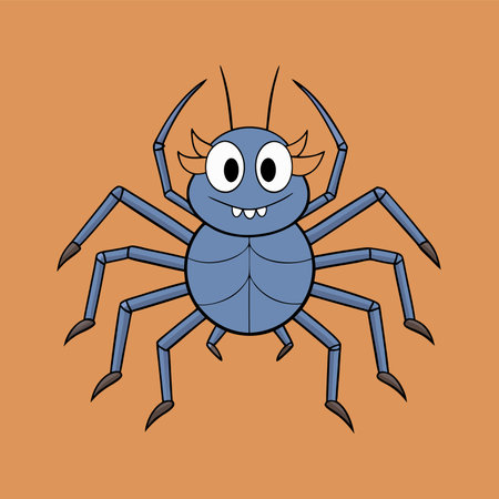 Spider cartoon design, vector illustration eps 10.のイラスト素材