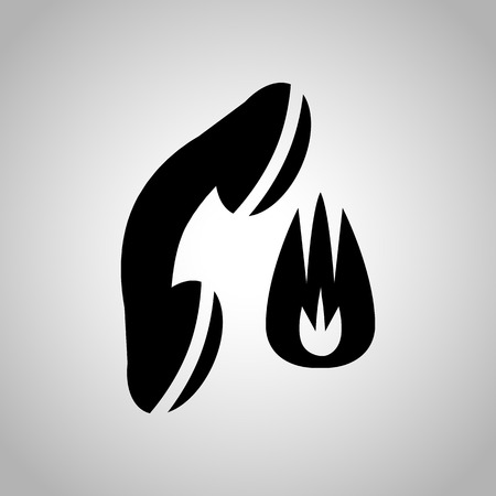 Call the fire department iconのイラスト素材