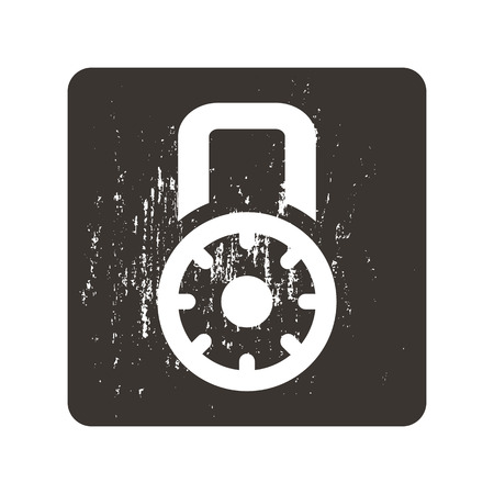 Combination lock iconのイラスト素材