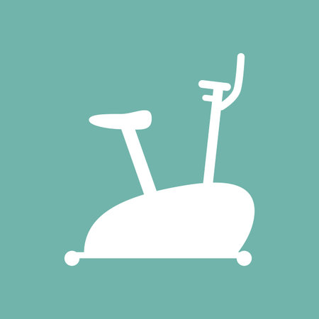 Exercise bike iconのイラスト素材