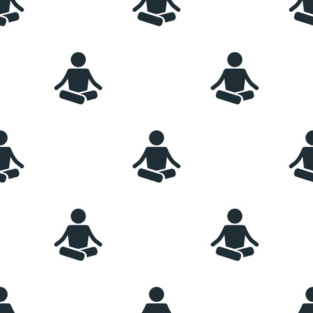 Yoga pose iconのイラスト素材