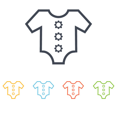 Baby clothing iconのイラスト素材