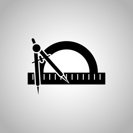 Divider and ruler iconのイラスト素材