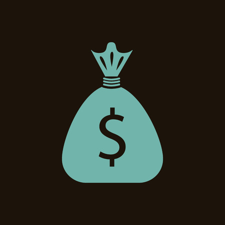 Bag with a prize iconのイラスト素材
