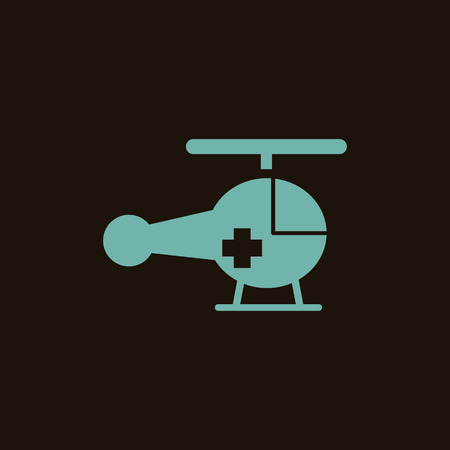 Medical helicopter iconのイラスト素材