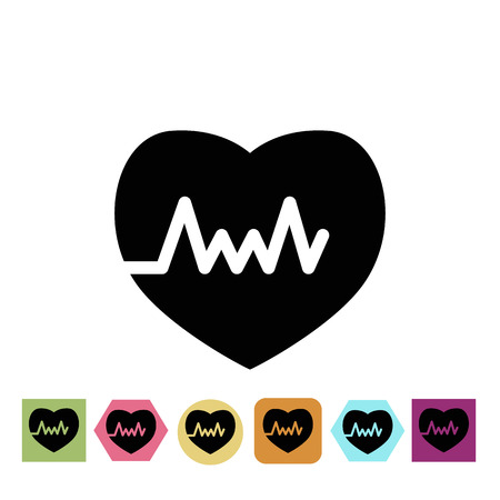 Heart rate iconのイラスト素材