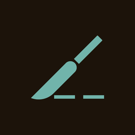 Surgical scalpel iconのイラスト素材