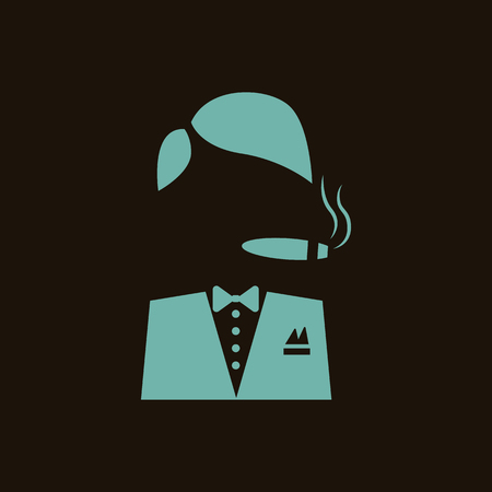 Casino player iconのイラスト素材
