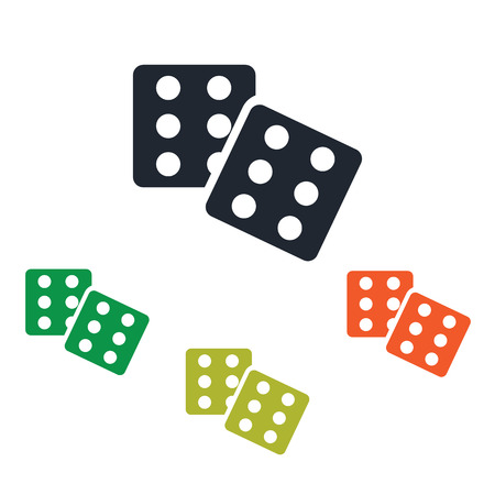 Dice iconのイラスト素材