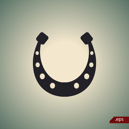 Horseshoe for luck iconのイラスト素材