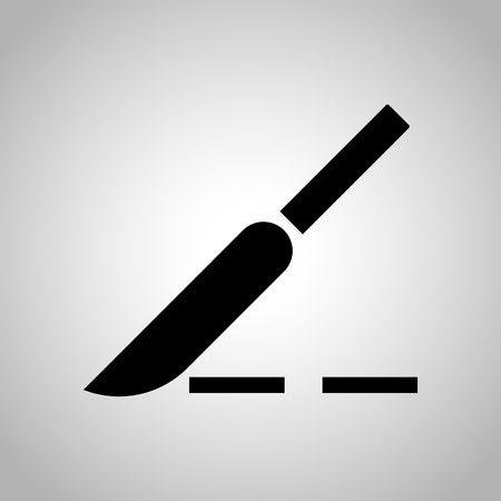 Surgical scalpel iconのイラスト素材