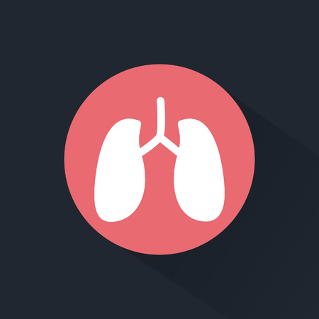 Human lungs iconのイラスト素材