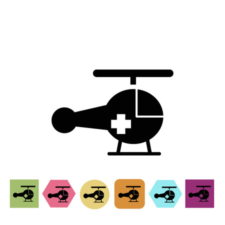 Medical helicopter iconのイラスト素材