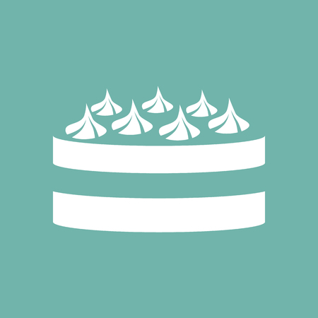 Cake with cream iconのイラスト素材