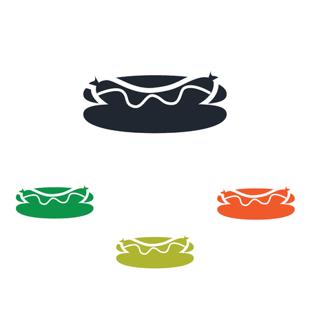 Hot dog iconのイラスト素材