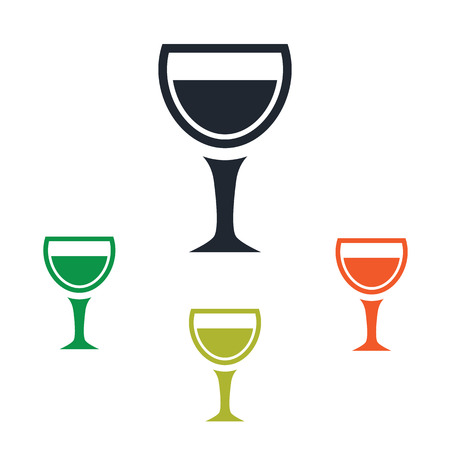 Glass of wine iconのイラスト素材
