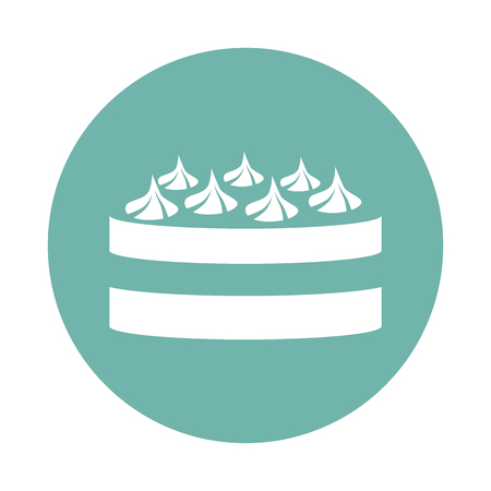 Cake with cream iconのイラスト素材