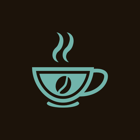 Cup of tea with lemon iconのイラスト素材