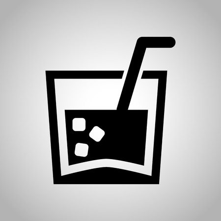Glass of soda iconのイラスト素材