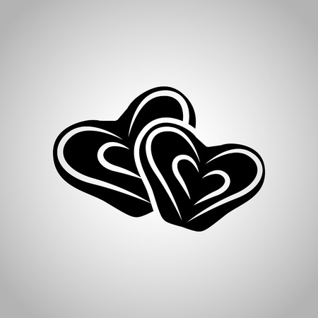 Two buns iconのイラスト素材