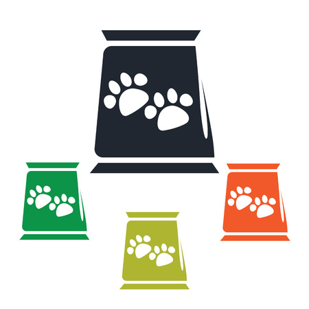Pack of dog food iconのイラスト素材