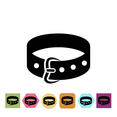 Dog collar iconのイラスト素材