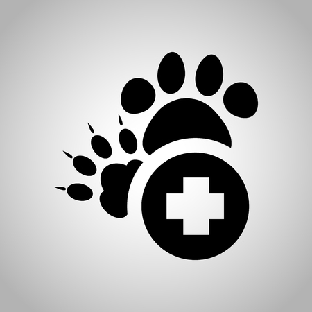 Veterinary clinic sign iconのイラスト素材