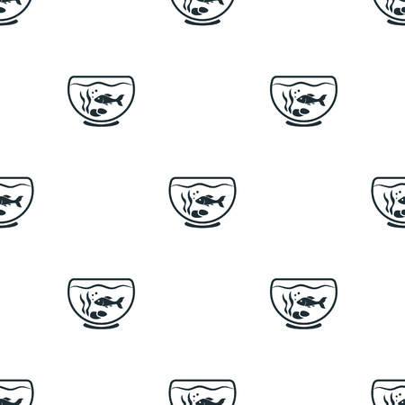 Fish in aquarium iconのイラスト素材