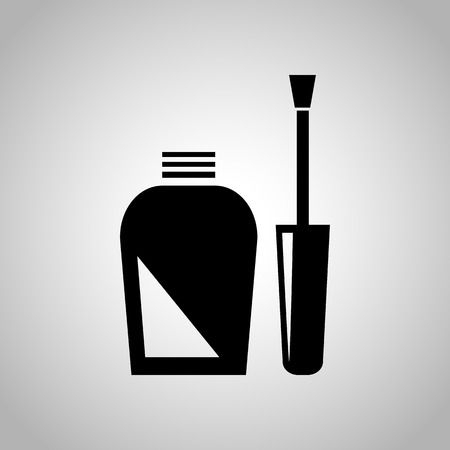 Nail polish iconのイラスト素材