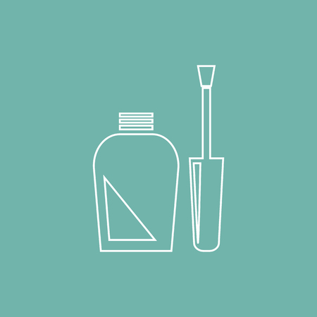 Nail polish iconのイラスト素材