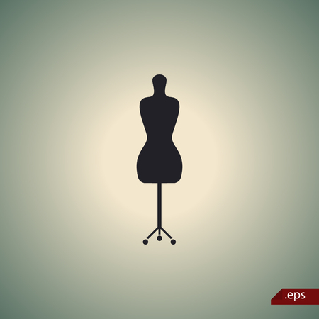 Sawing manequin iconのイラスト素材
