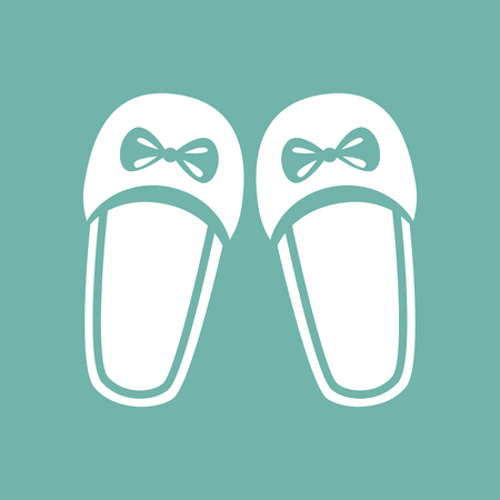 Women slippers iconのイラスト素材