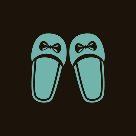 Women slippers iconのイラスト素材