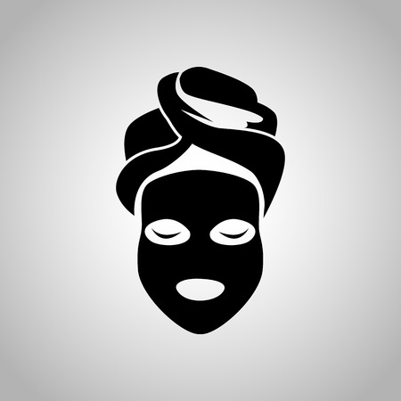 Cosmetic mask iconのイラスト素材