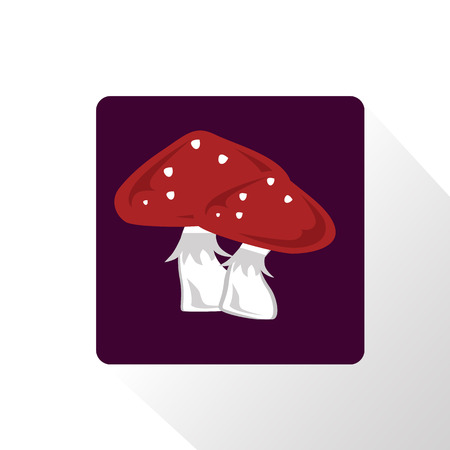 Amanita mushroom iconのイラスト素材