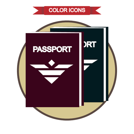 Passports iconのイラスト素材