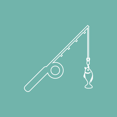 Fishing rod iconのイラスト素材