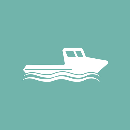 Fishing boat iconのイラスト素材