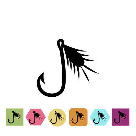 Fishing hook iconのイラスト素材